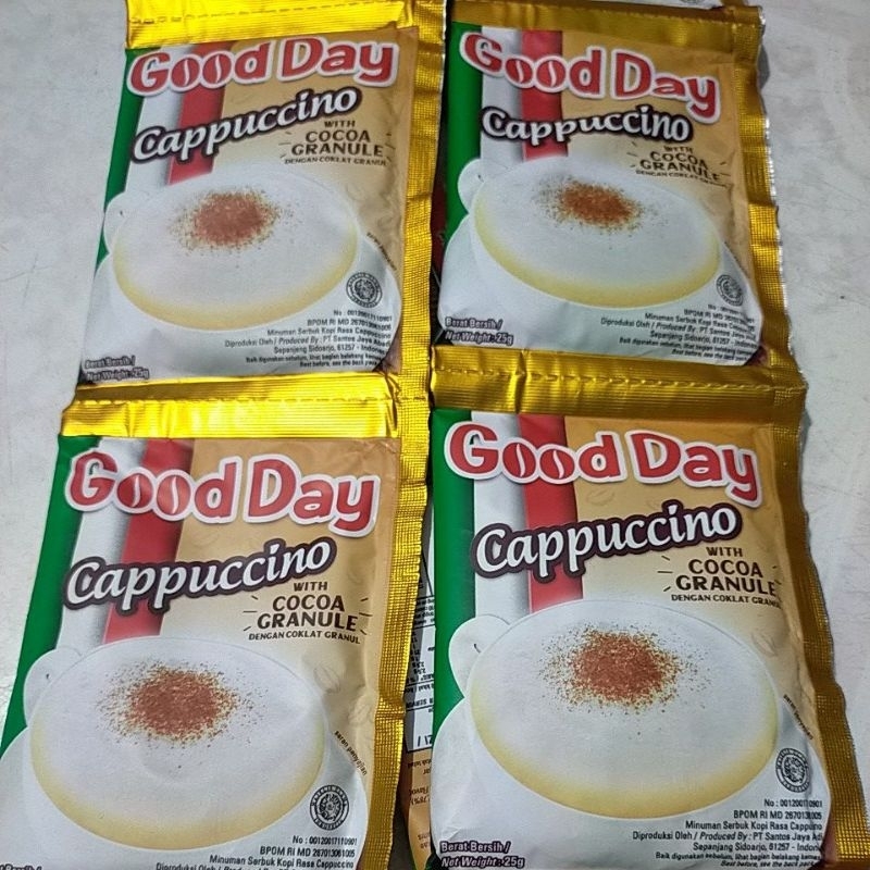 

GOOD DAY CAPPUCINO RENCENG 10 SACHET @25 gr