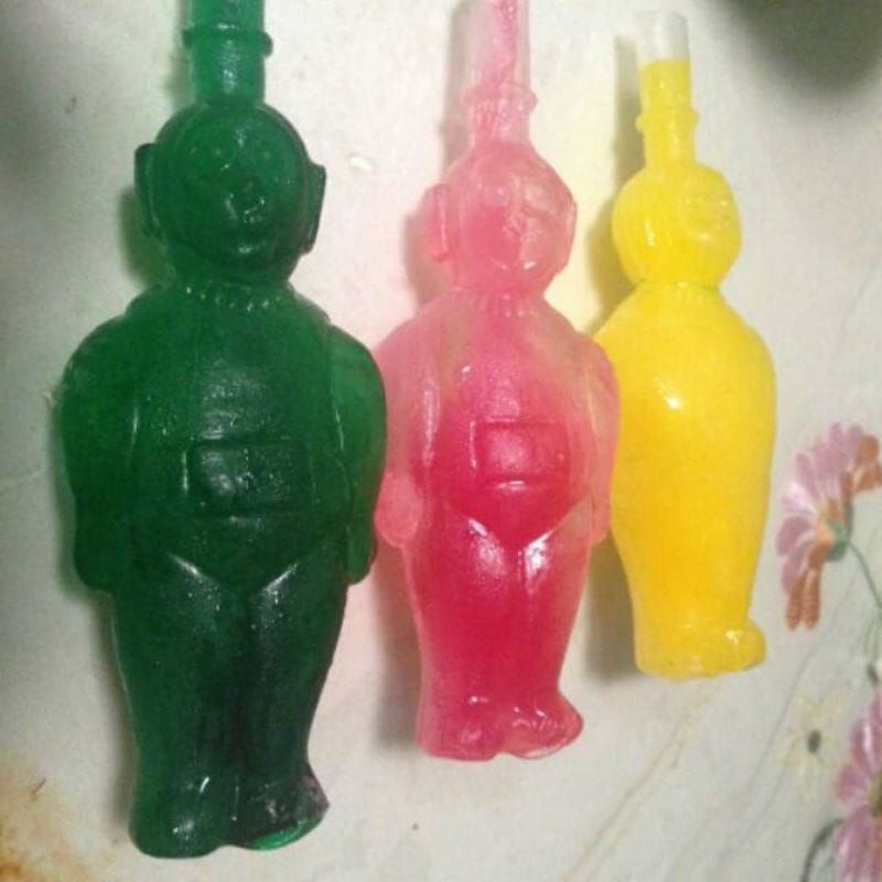 Plastik Pudot Bentuk Teletabis 100 pc, Plastik  Es Bentuk  Wawan, Kiko, Ulir,  Ikan