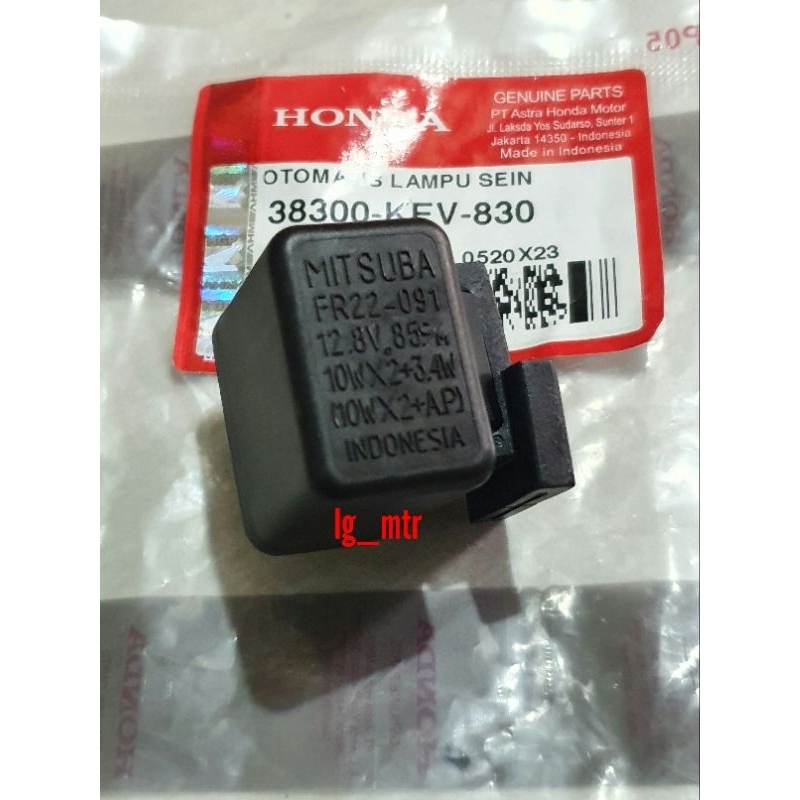 FLASHER SEIN SEN RELAY ASSY WINKER GRAND SUPRA STAR PRIMA FIT LAMA GL PRO GL MAX  WIN 38300-KEV-850