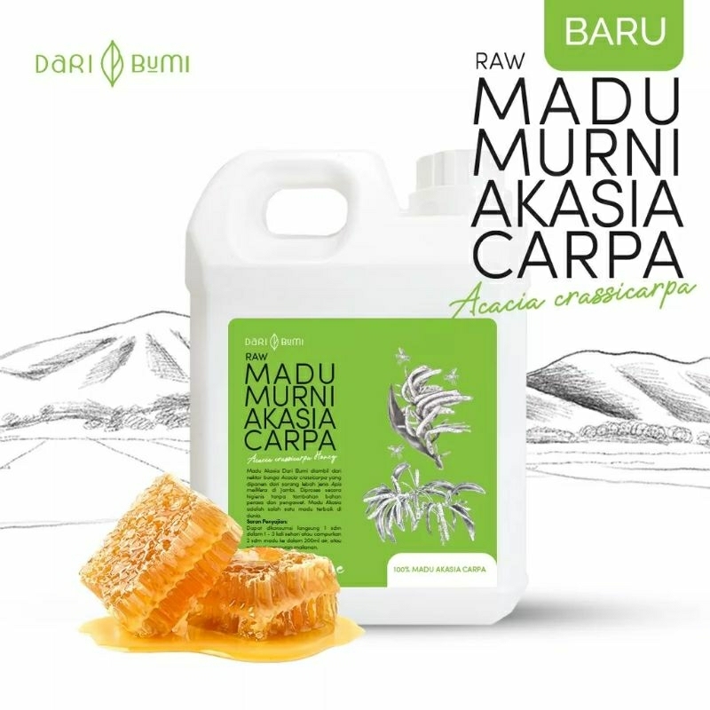 

Madu Murni Akasia Carpa Jambi Asli 100% Pure Alami Tanpa Bahan Campuran 1KG