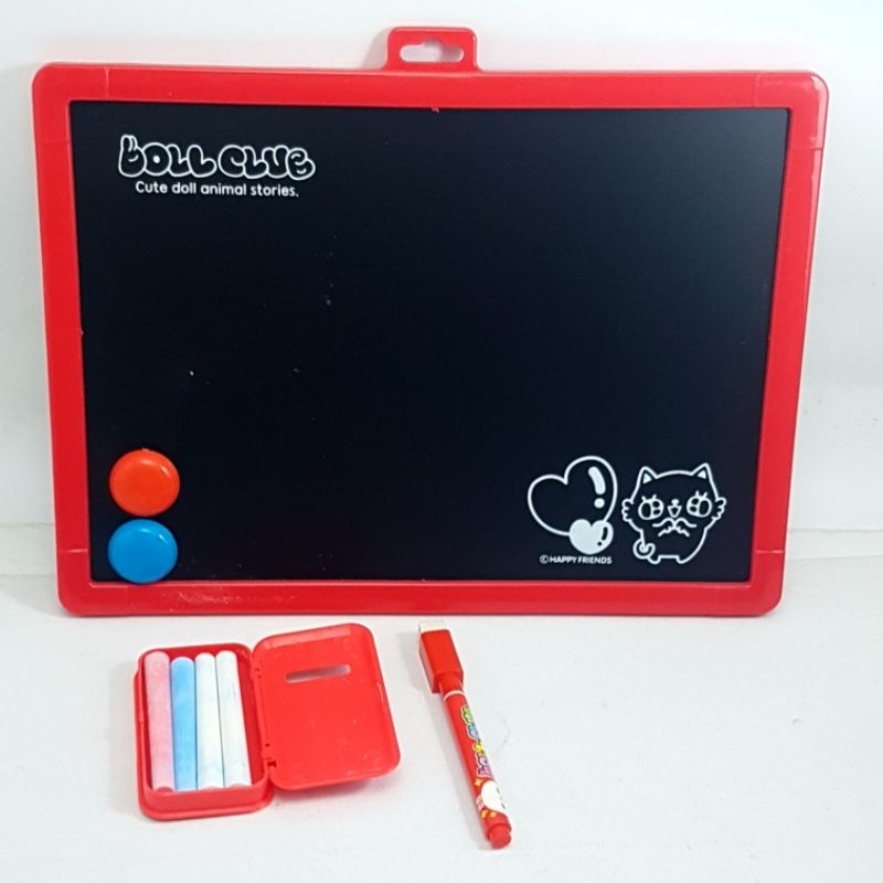 

Papan Tulis Black Board Anak+White Board Bolak-Balik Merah KH-1603