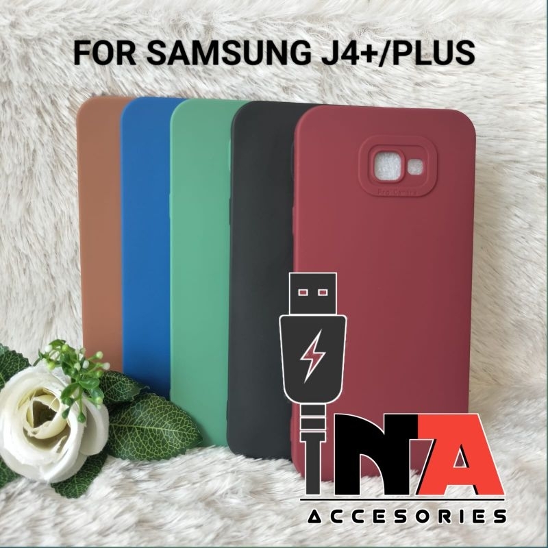 Softcase Pro Camera Samsung J4+/Plus Silikon Case Macaron Tpu