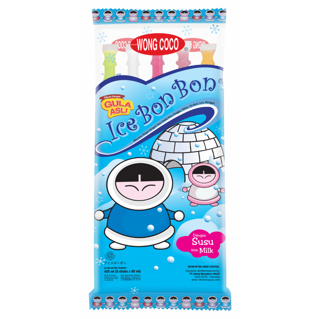 

Wong Coco Ice Bon Bon With Milk Isi 5's x 85ml