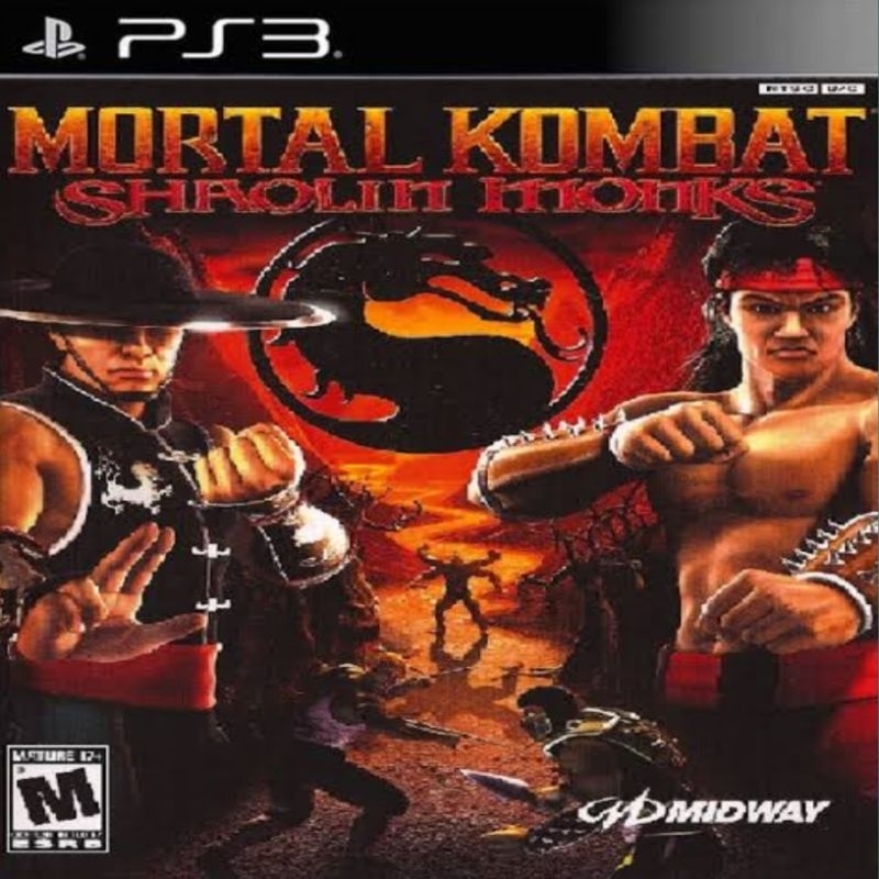 DVD Game ps2 to ps3 hen/cfw Mortal Kombat Shaolin Monk