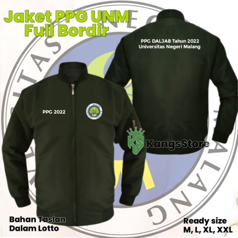 Jaket Ppg Daljab Universitas Negeri Malang Custom Bordir