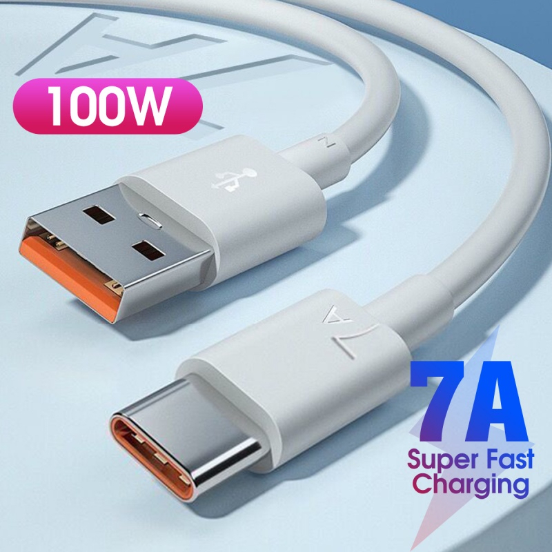 Antlers Electrics Kabel Charger Fast Charging 7A 100W USB TYPE C  Kabel data 7A Cable QC 3.0 Quick Charger Original Untuk Xiaomi Oppo Vivo Huawei Samsung Redmi