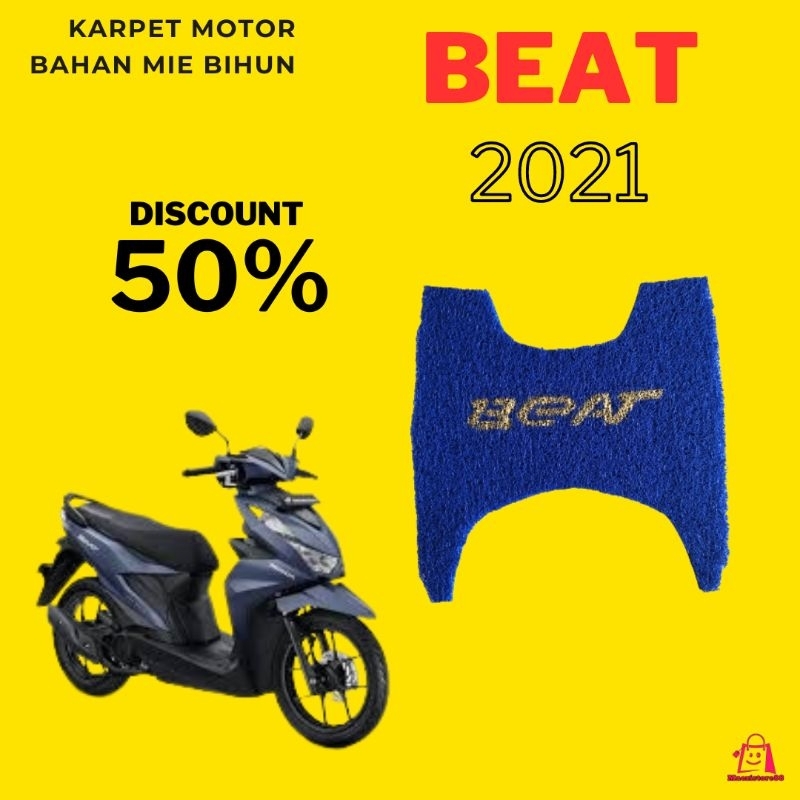 Karpet Anti Selip Injakan Kaki Motor Beat 2021 / Beat Deluxe Premium