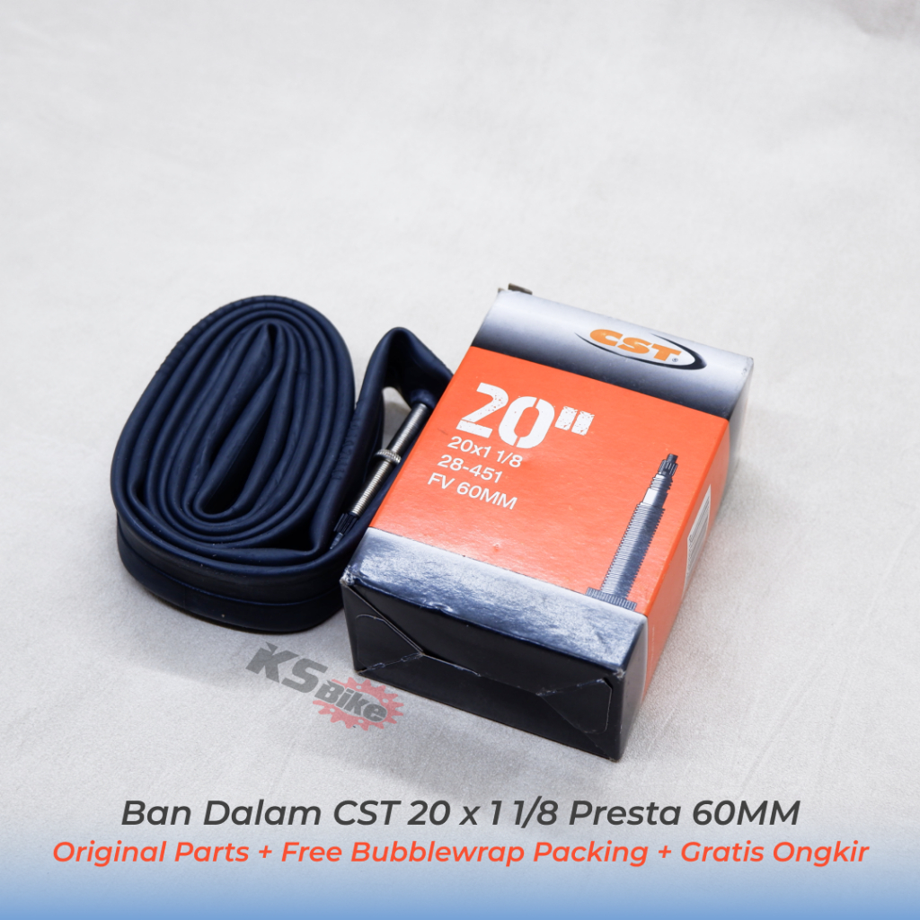 Ban Dalam CST 20 x 1 1/8 Presta FV 60mm Ban Sepeda Lipat 20 Inch KS BIKE CIREBON