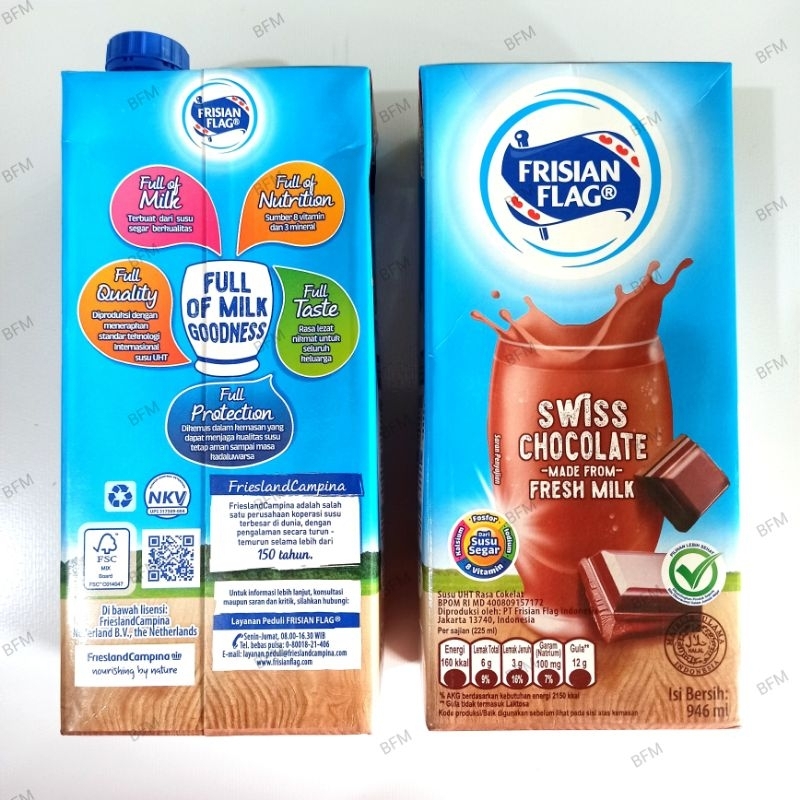 

Frisian Flag Susu UHT Swiss Chocolate 946 Ml