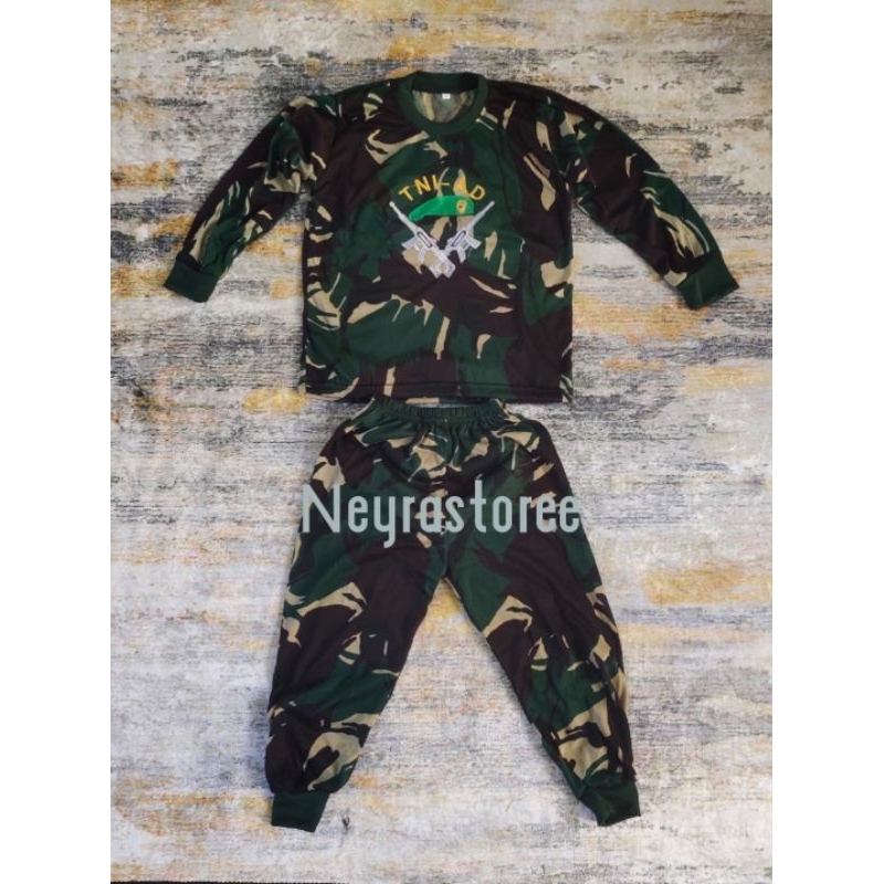 Baju Karnaval Anak Loreng TNI AD Lengan Panjang