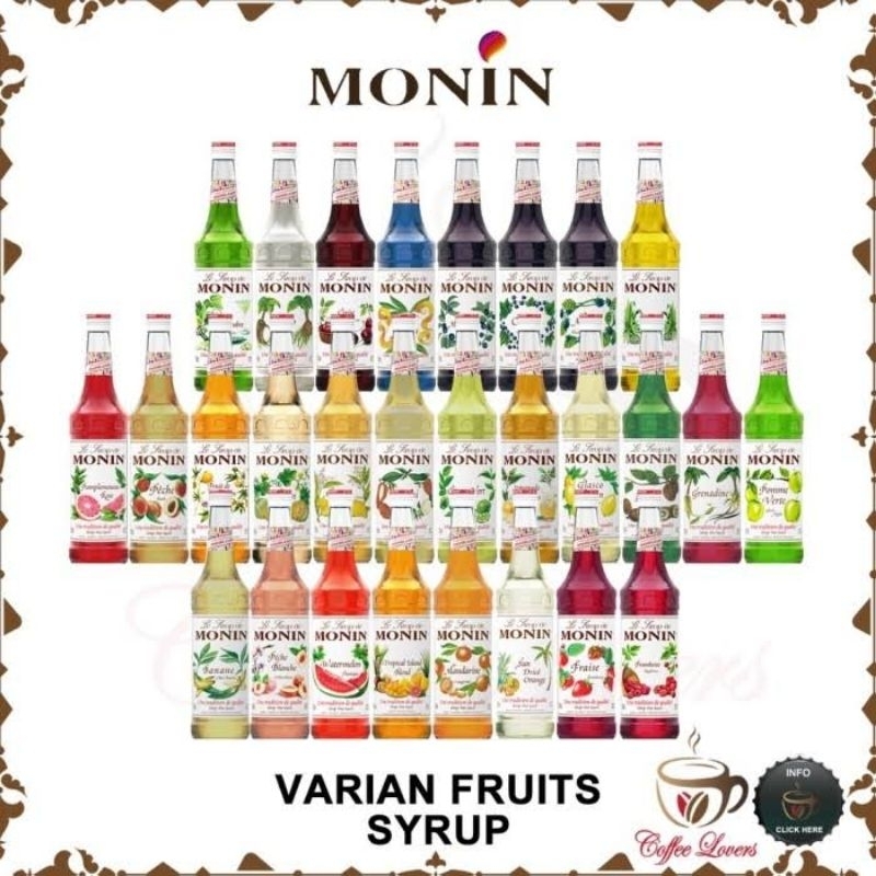 

Monin Syrup ukuran 700ml & 1Lt