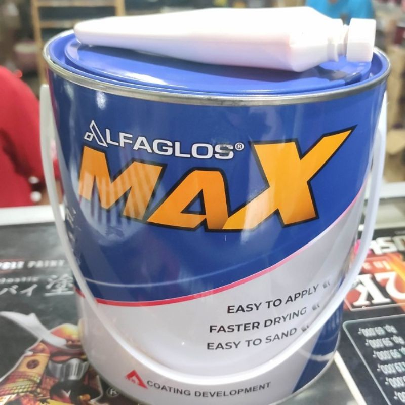 Dempul Alfaglos Max - dempul ALFA galon 3kg