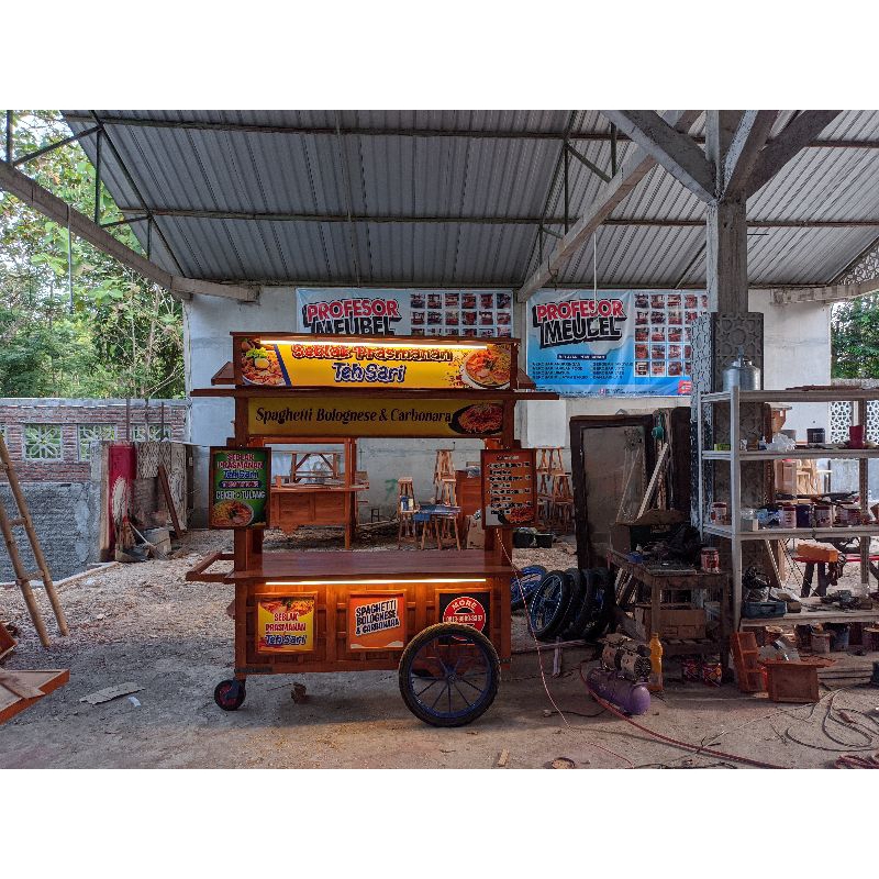 gerobak seblak gerobak korean food gerobak spagetti gerobak dimsum gerobak takoyaki free ongkir pula