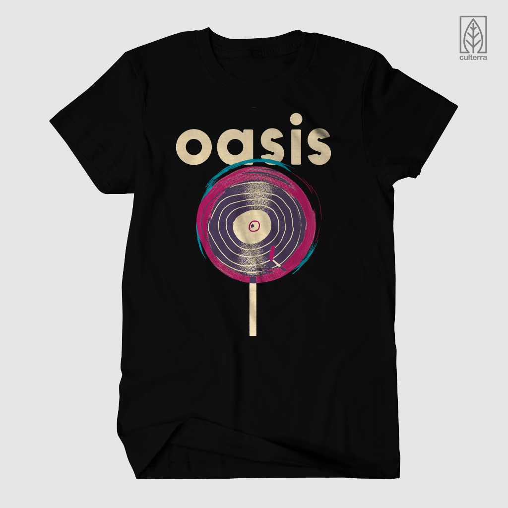 KAOS BAND / KAOS OASIS / BAJU OASIS LOLLIPOP / OASIS  / OASIS COLOR / BAJU MUSIK METAL ROCK