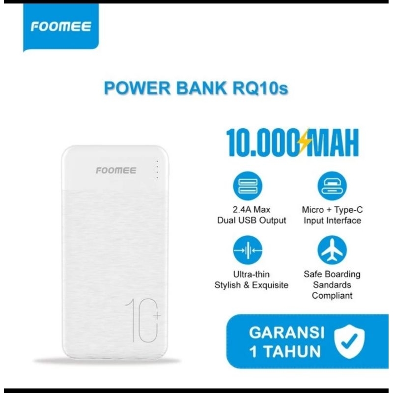 Power Bank/PB Foome RQ10s CUCI GUD4NG