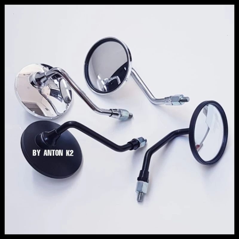 KACA SPION SEPEDA LISTRIK-SPION MOTOR LISTRIK/SPION VARIASI SEPEDA MOTOR LISTRIK OVAL BULAT CROME