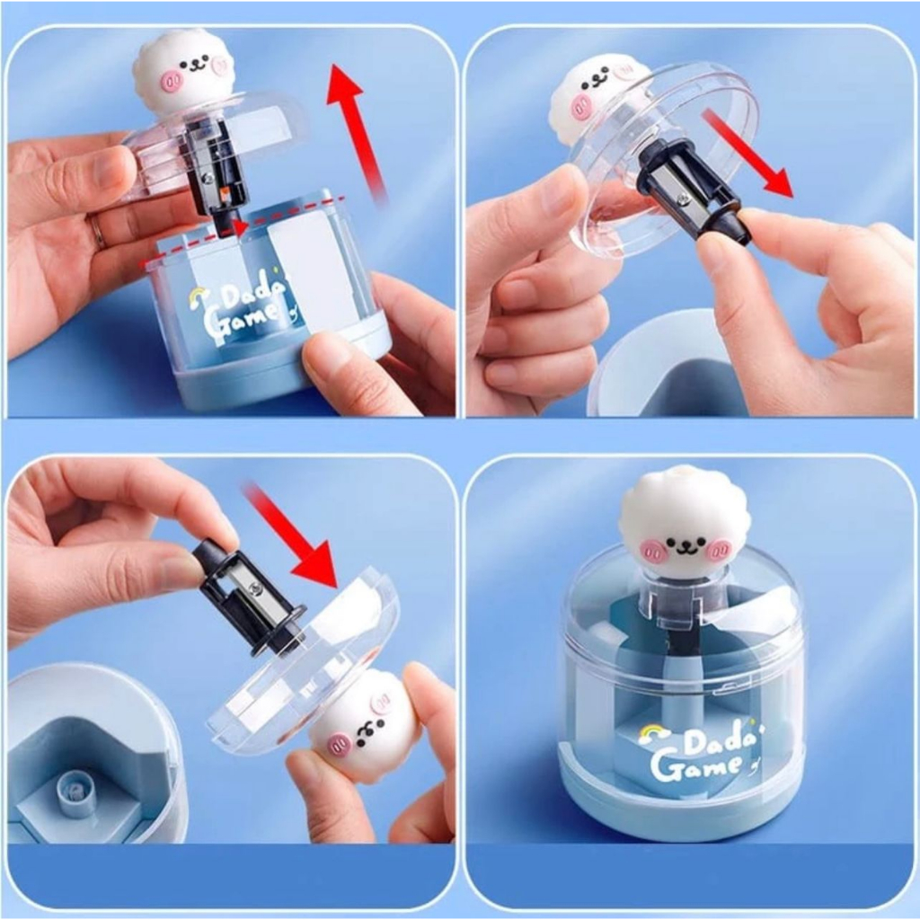 

Rautan Pensil Elektrik Karakter Lucu Serutan Otomatis Putar Sendiri Electric Pencil Sharpener Cute Belum Ada Penilaian 0 Terjual