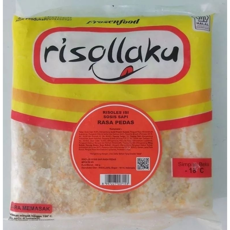 

Risollaku Risoles Isi Sosis Sapi Pedas 500g Isi 10 Risoles Rasa Pedas