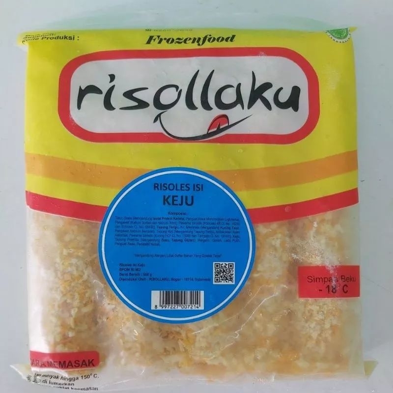 

Risollaku Risoles Isi Keju 500g Isi 10 Pcs Risoles Keju