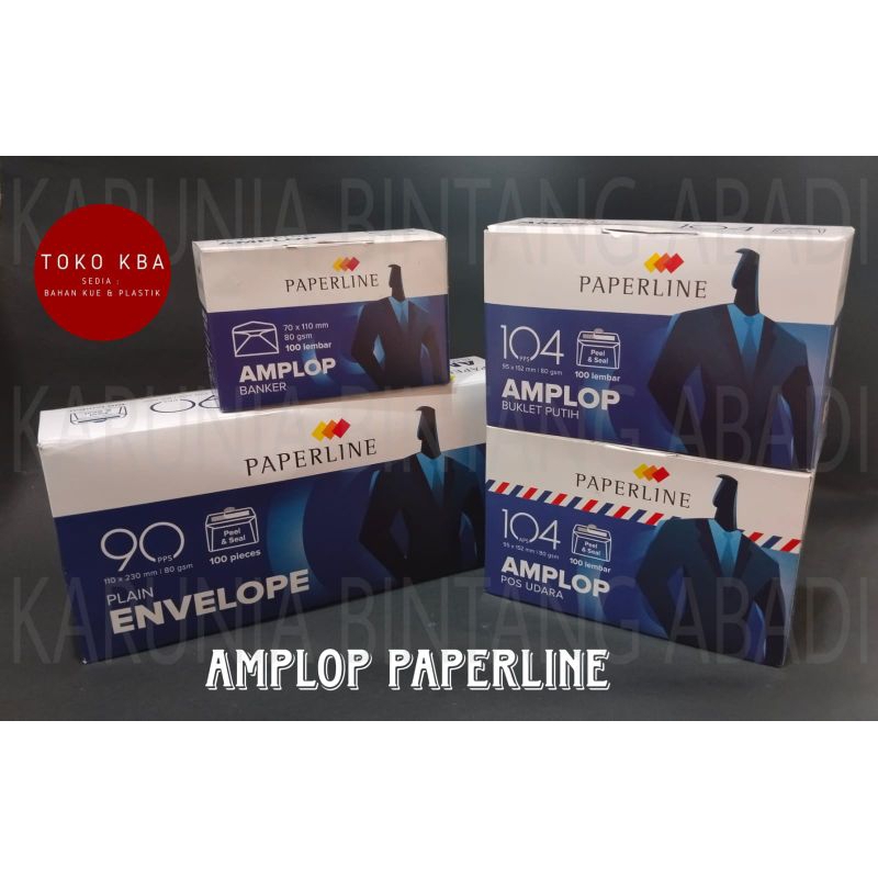 

Amplop Putih Paperline ( Plain | Buklet Putih | Banker | Air-Mail )