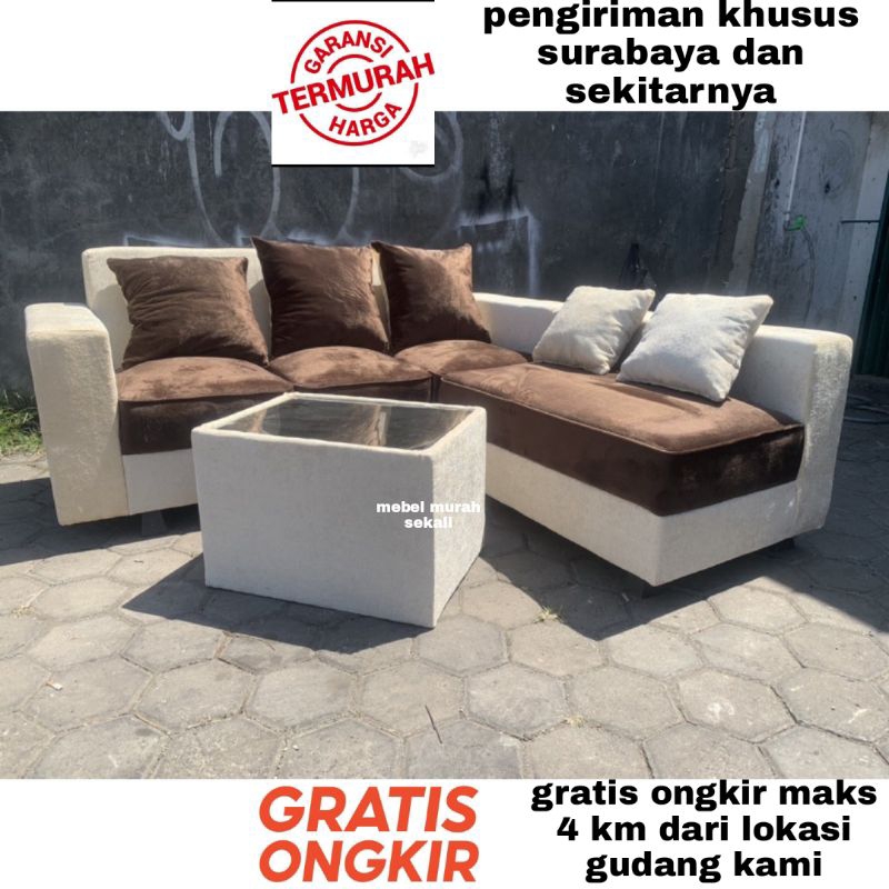 (PROMO) Sofa L Sudut Minimalis / Sofa L Putus Minimalis