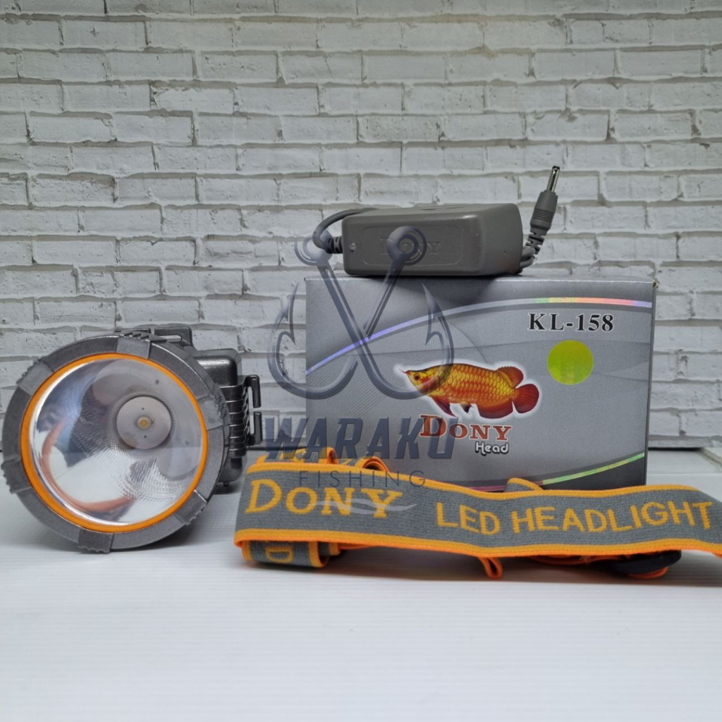 DONY Senter Kepala / Senter Kening LED KL 158 Cas (Sangat Terang - Jarak Jauh)