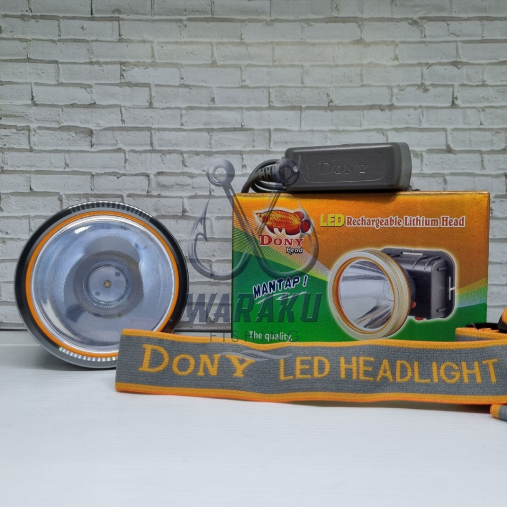 DONY Senter Kepala / Senter Kening LED KL 168 Cas (Sangat Terang - Jarak Jauh)
