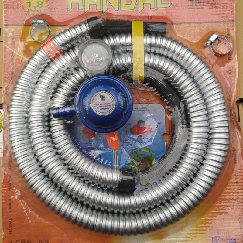 selang regulator paket handal selang regulator gas handal + selang fleksibel