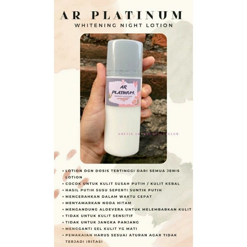 PLATINUM WHITENING LOTION