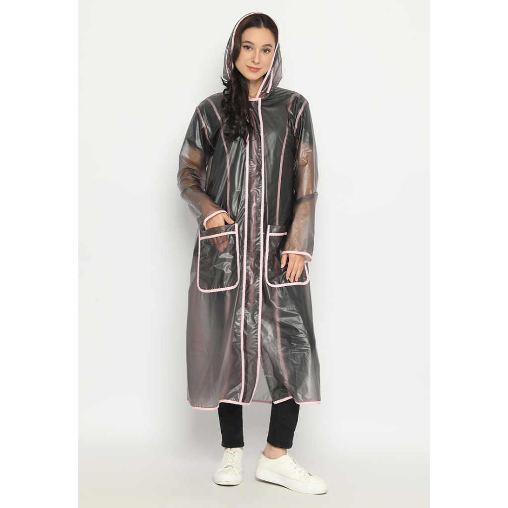 Heaven Sent - Jas hujan  Outerwear Atasan Wanita Queeni Size L-XL (LD115cm)