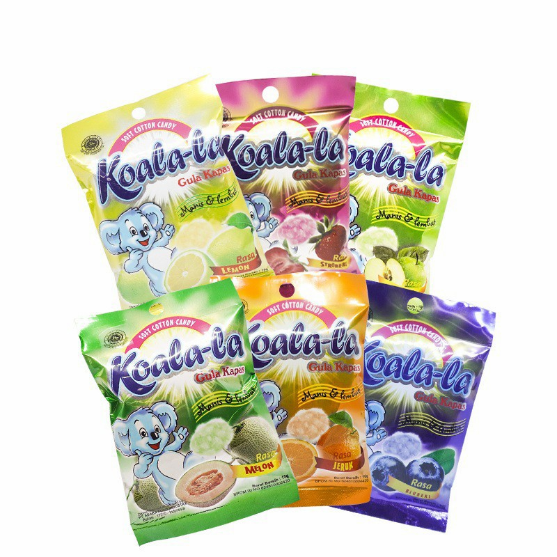 

Koala-la Soft Cotton Candy Koalala Permen Gula Kapas Manis Lembut 10gr