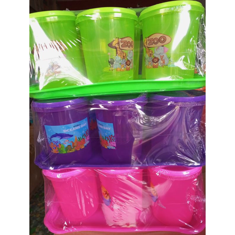 TOPLES NAMPAN BONITA Harga per 1 set isi 6 toples + 1 nampan SANGAT COCOK UNTUK KADO / HADIAH DLL FL