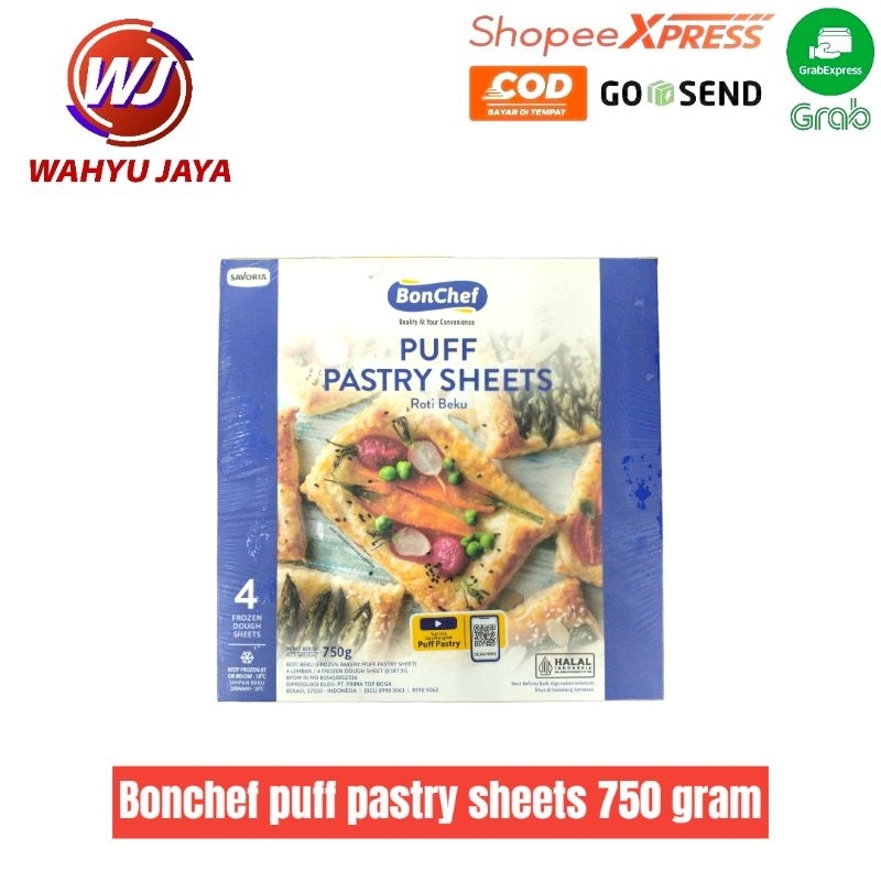 

Bonchef puff pastry sheets 750 gram