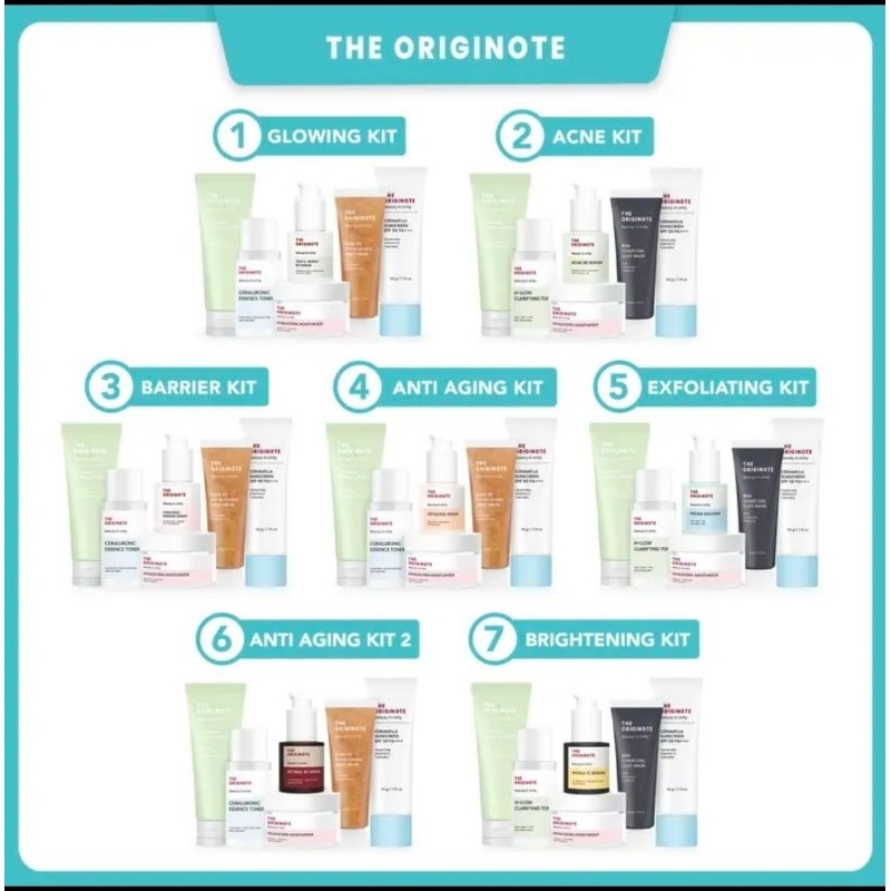 THE ORIGINOTE paket 6 in 1 / The Originote skincare set