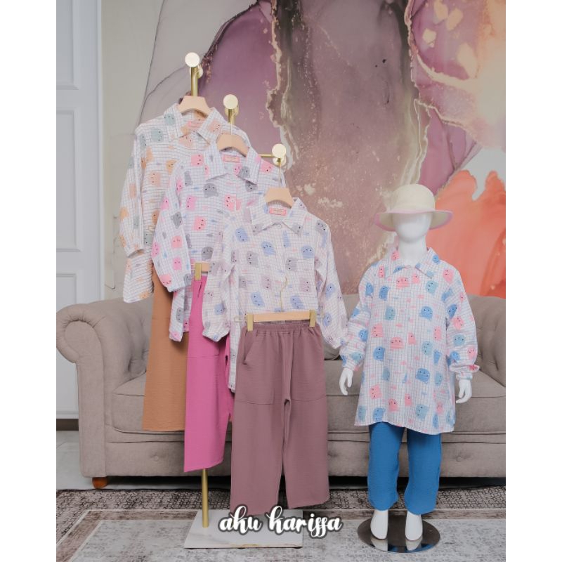 ONESET KIDS SETELAN CELANA ANAK CRINGKLE ORI AKU KARISSA