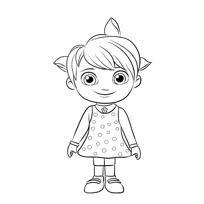 

Buku / lembar kertas mewarnai gambar coco melon 3