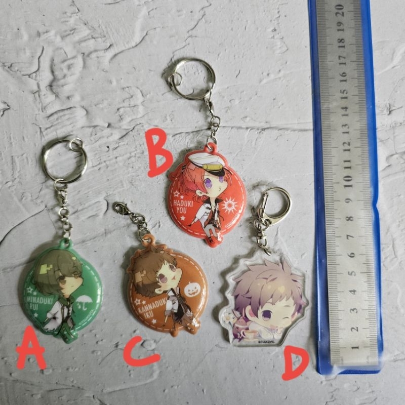 official merch tsukipro tsukiuta keychain iku you rui mix