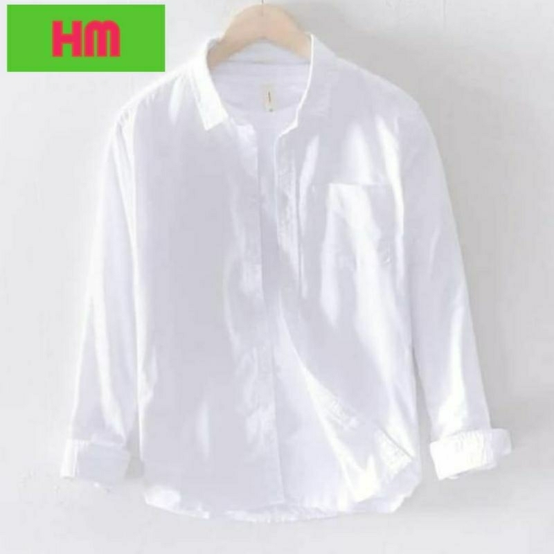 termurah//kemeja pria panjang polos terlaris//kemeja pria kasual H. M//kemeja kantoran