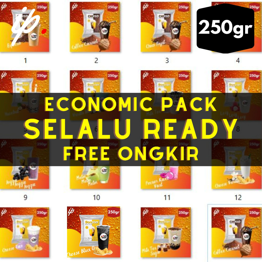 

250 GRAM - Bubuk Minuman Aneka Rasa, bebas pilih variant