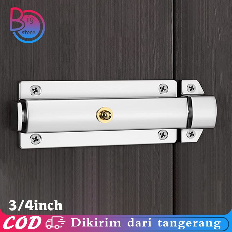 Kunci Pintu Otomatis 3/4 Inci Slot Pintu Otomatis Kunci Otomatis Pintu Rumah Perak Kunci Otomatis Pi