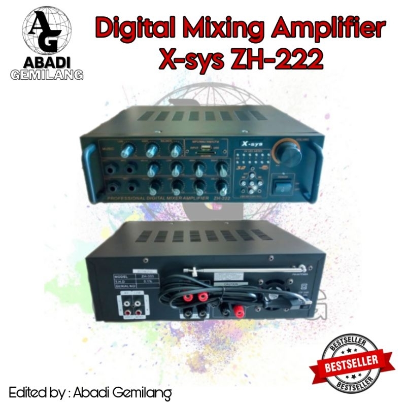 Mixing Amplifier X-sys ZH-222/Amplifier karaoke X-sys ZH222