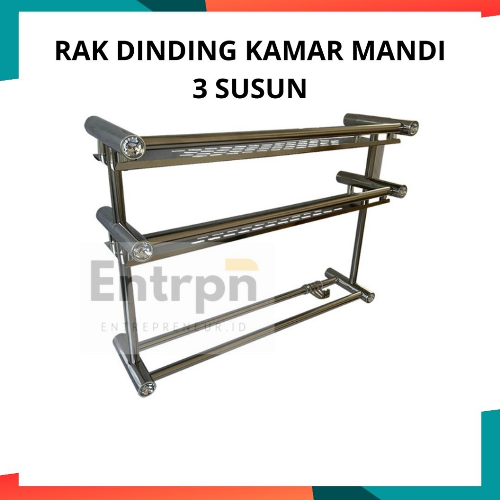 COD RAK KAMAR MANDI 3 SUSUN, 2 SUSUN / RAK KAMAR MANDI STAINLESS STEEL / RAK KAMAR MANDI MINIMALIS /