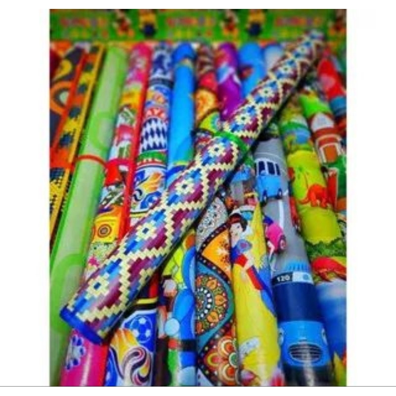 TIKAR SPON GULUNG MOTIF GAMBAR