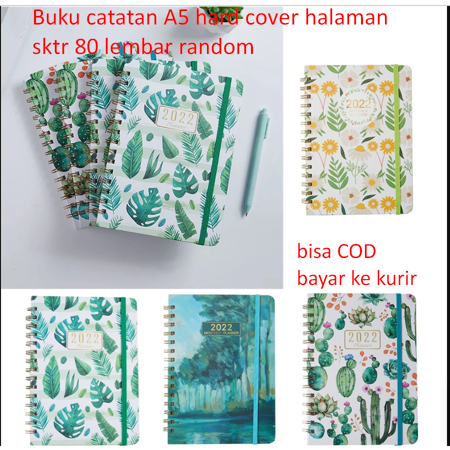 

Buku catatan A5 hard cover halman sktr 80 lembar random