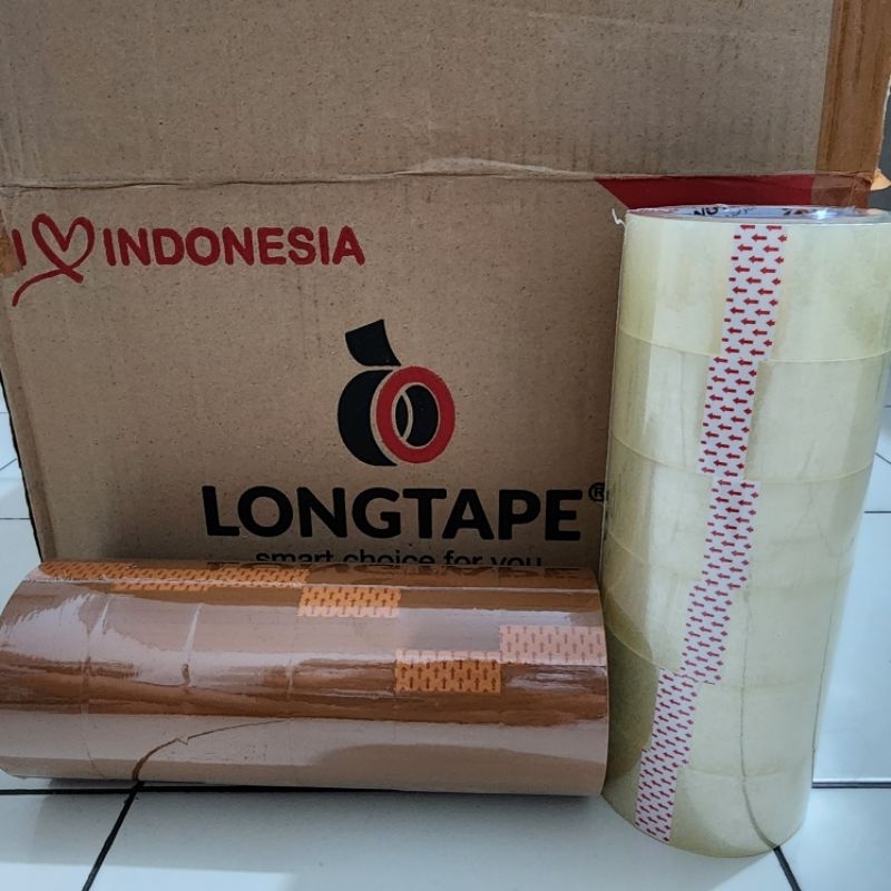 

Lakban Longtape 45x80yard 1slot isi 6 roll