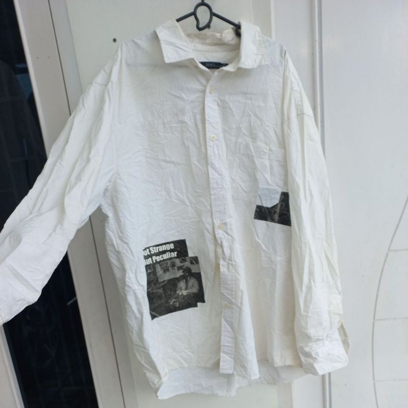 Kemeja putih Pria jumbo Oversize brand Spao