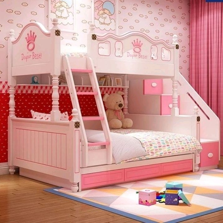Ranjang tingkat anak kayu, Ranjang tingkat laci model lucu