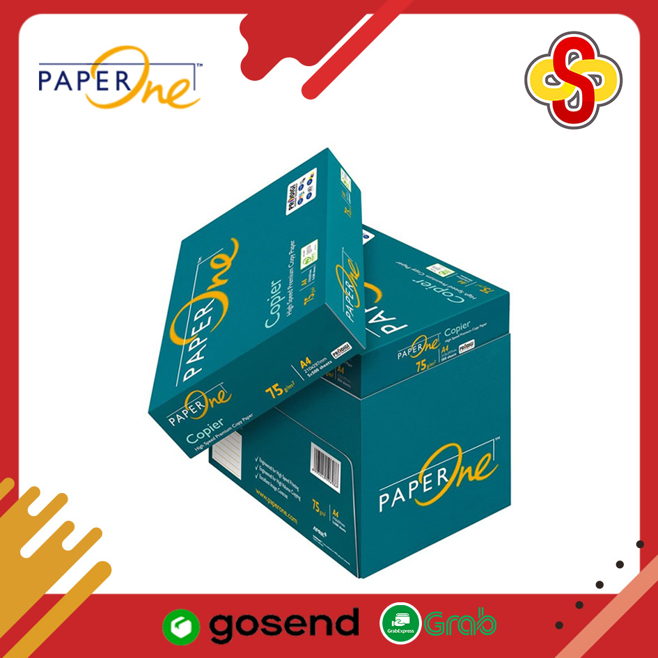 

Kertas HVS / Print / Fotocopy Paper One A4 75 gr Isi 1 Box / Isi 5 Rim / 2500 lembar