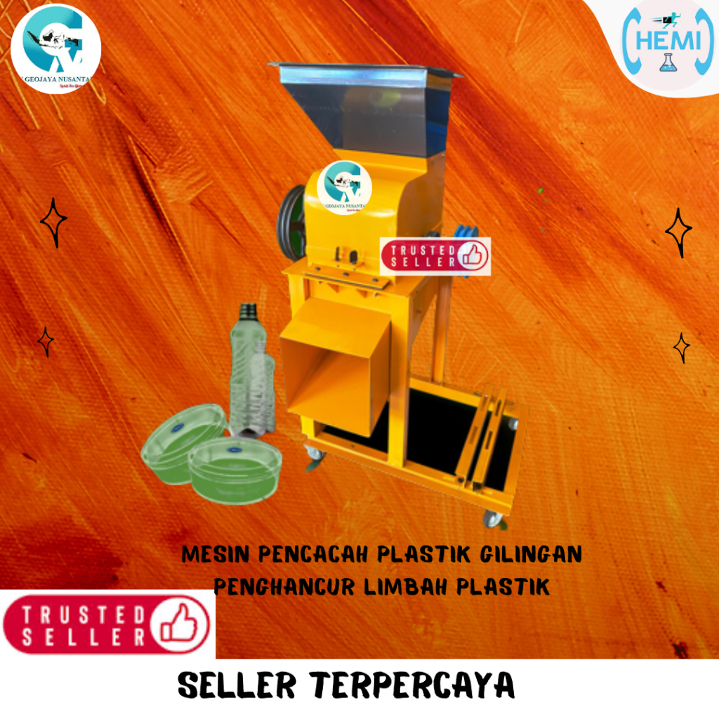 Mesin Pencacah Plastik Gilingan//Penghancur Limbah Plastik