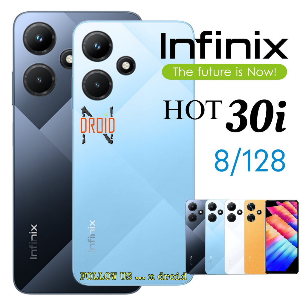 INFINIX HOT 30i 8/128 - GARANSI RESMI - HP INFINIX HOT 30 i RAM 8GB - HP INFINIX MURAH